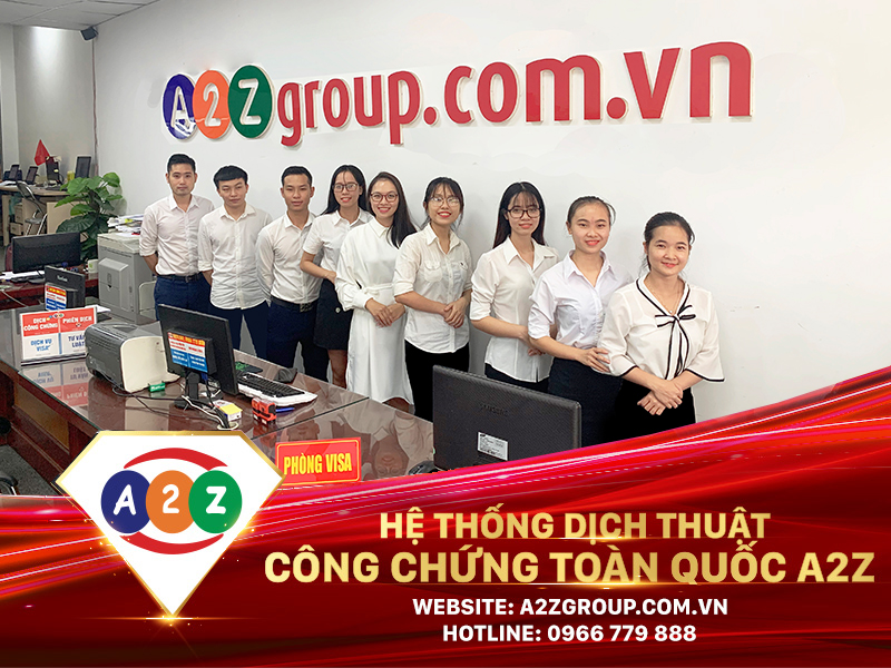 Dịch Thuật Công Chứng Nhà Nước tại A2Z Huyện Việt Yên